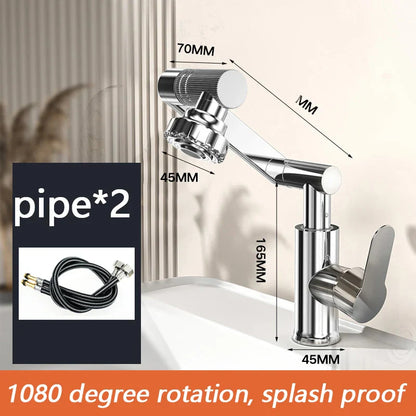 Stylish Bathroom Sink Faucet with Hot Cold Mixer - Fesara