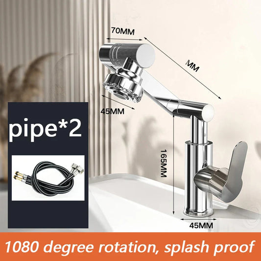 Stylish Bathroom Sink Faucet with Hot Cold Mixer - Fesara