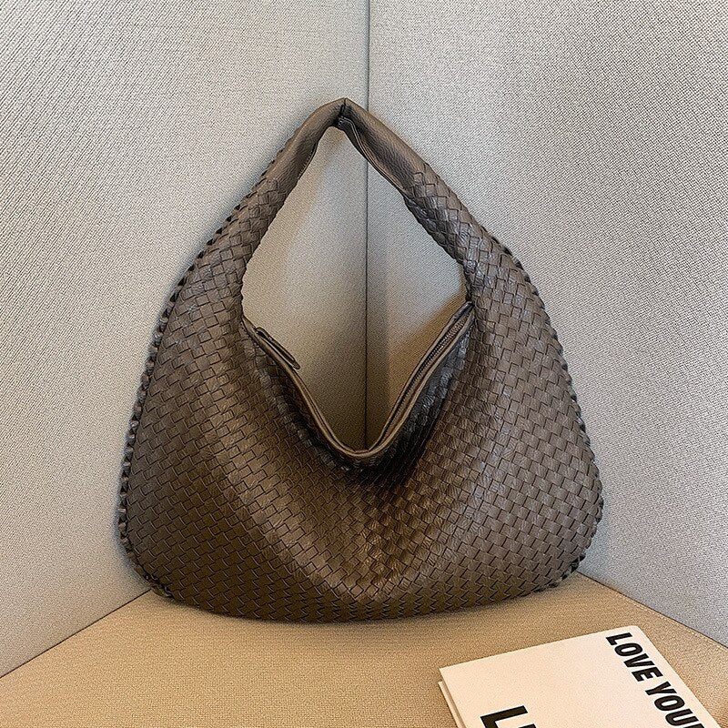 Luxury Leather Tote Handbag