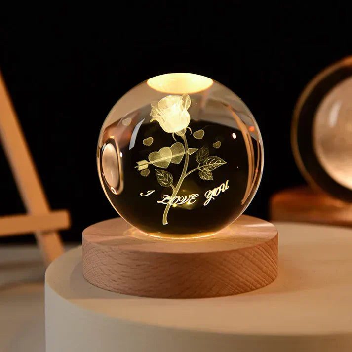 Beautiful Crystal Night Lamp Gift