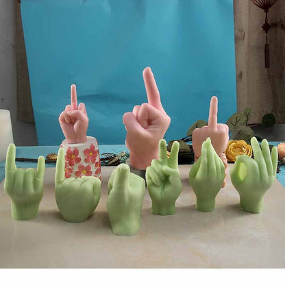 Unique Finger Shaped Creative Candle Molds