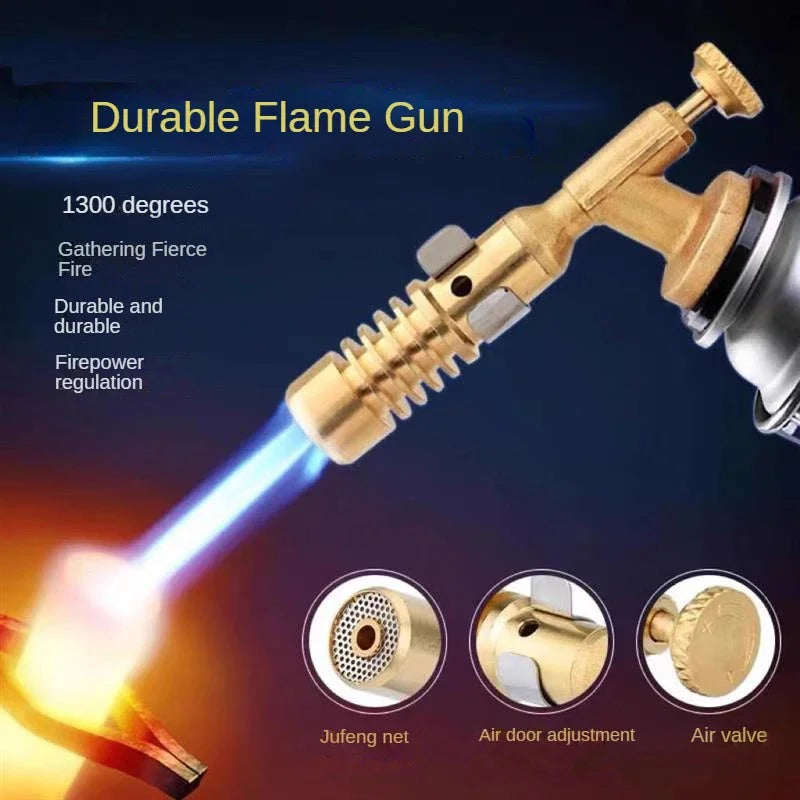 Portable Butane Soldering Torch with Adjustable Flame
