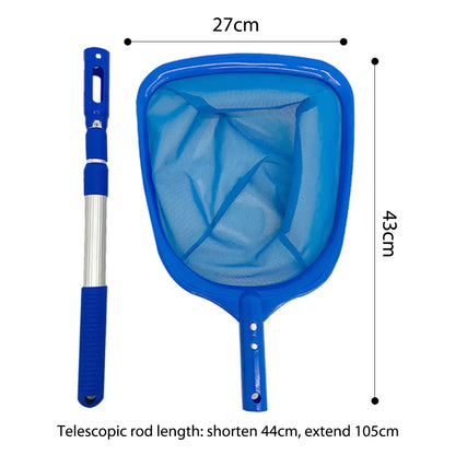 Large Pool Leaf Skimmer with Extendable Pole - Fesara