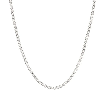 Delicate 2mm Thin Chain Bracelet Necklace Set