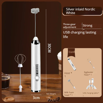Premium Electric Milk Frother and Heater with USB Charge