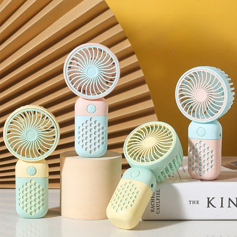 Compact Rechargeable Mini Hand Fan with Fragrance