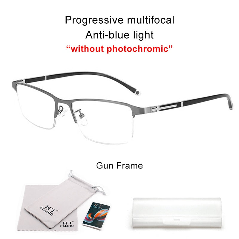 Stylish Progressive Blue Blocker Glasses