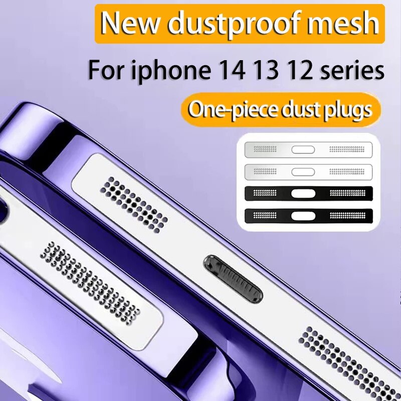 Premium Phone Speaker Mesh Dustproof Stickers 8 Pack