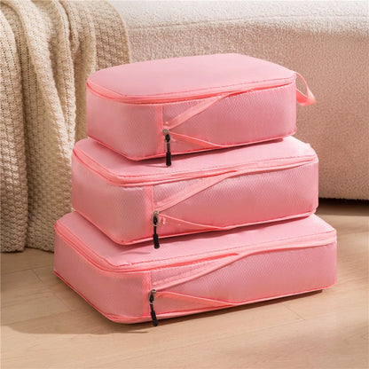 Compact Travel Bag Organizer Set 3-in-1 Waterproof Luggage Bags