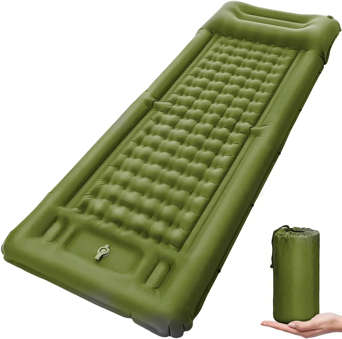 Lightweight Waterproof Camping Mattress with Pump & Connectors