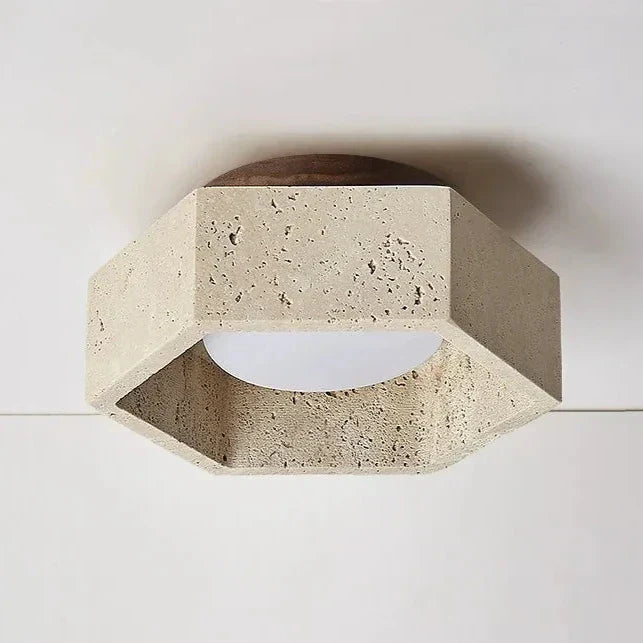 Natural Stone LED Ceiling Light Fixture
