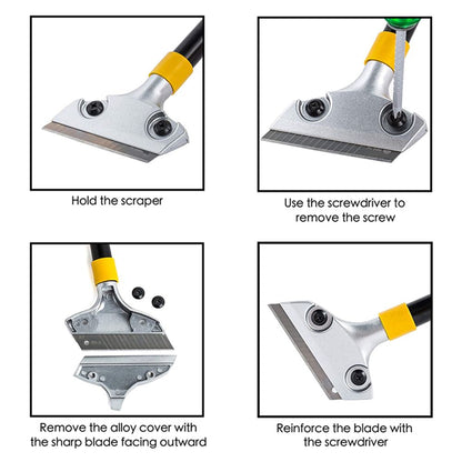 Efficient Wall and Floor Scraper Cleaning Tool