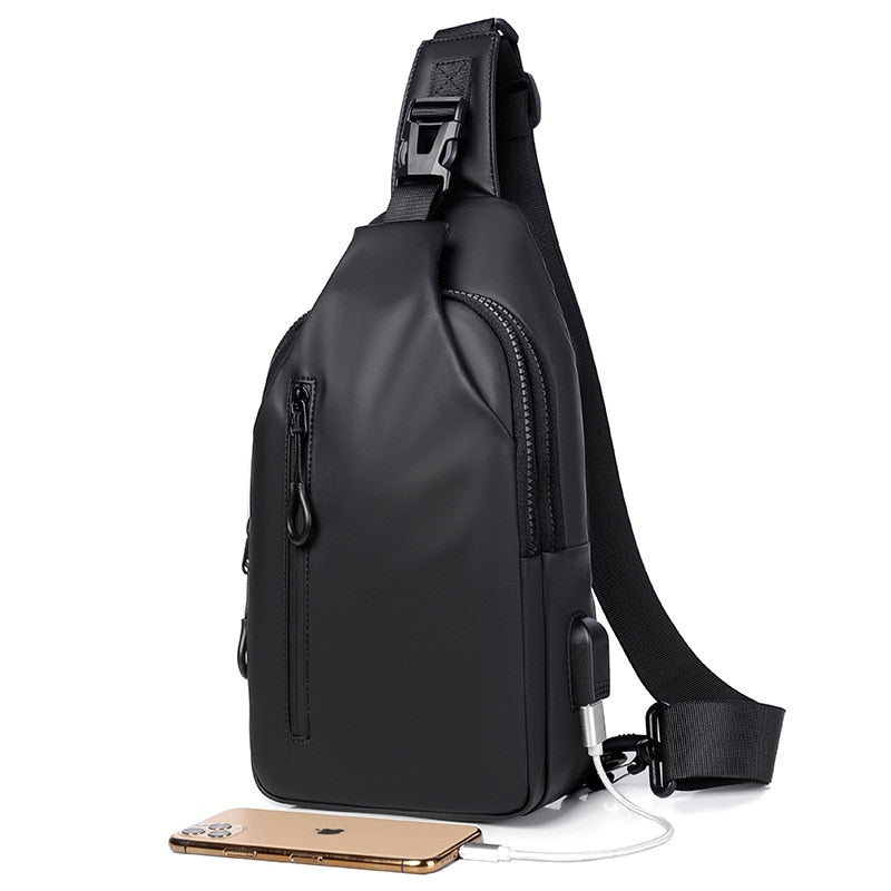 Waterproof USB Crossbody Phone Bag