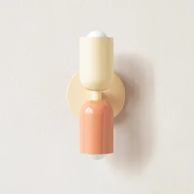 Simple Cream LED Double Wall Light For Home Decor