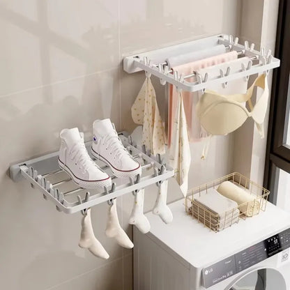 Compact Folding Wall Dryer & Towel Rack