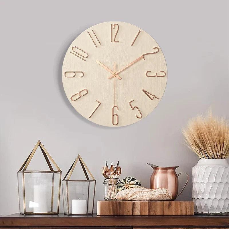 Rustic Wood Wall Clock