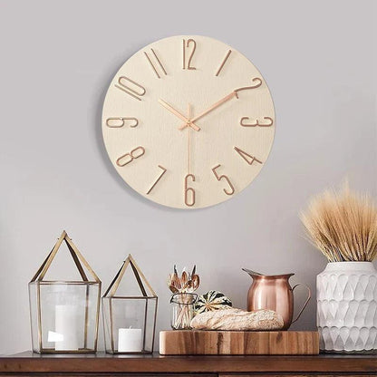 Rustic Wood Wall Clock