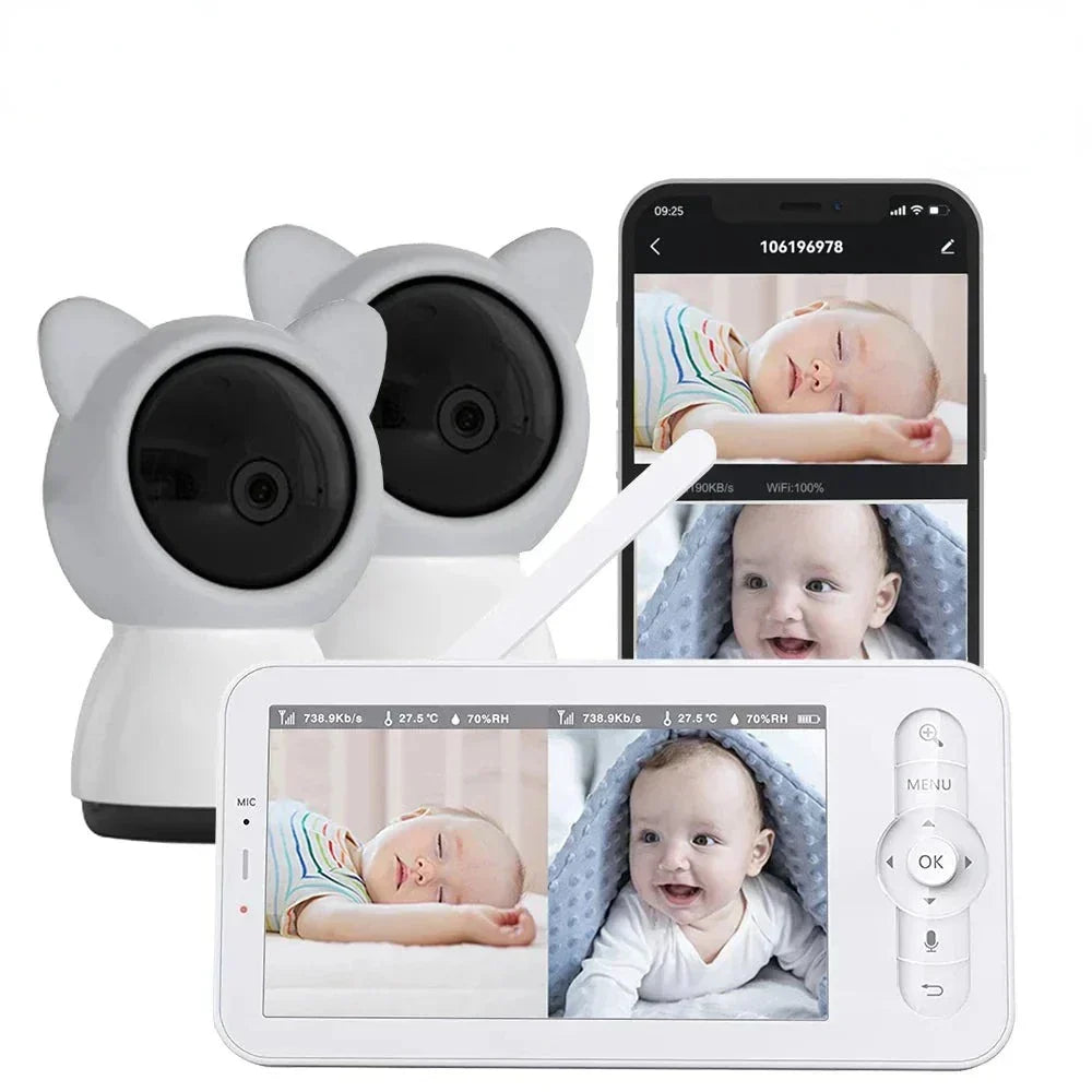 Fesara Baby Video Monitor - Clear HD Nursery Camera - Fesara