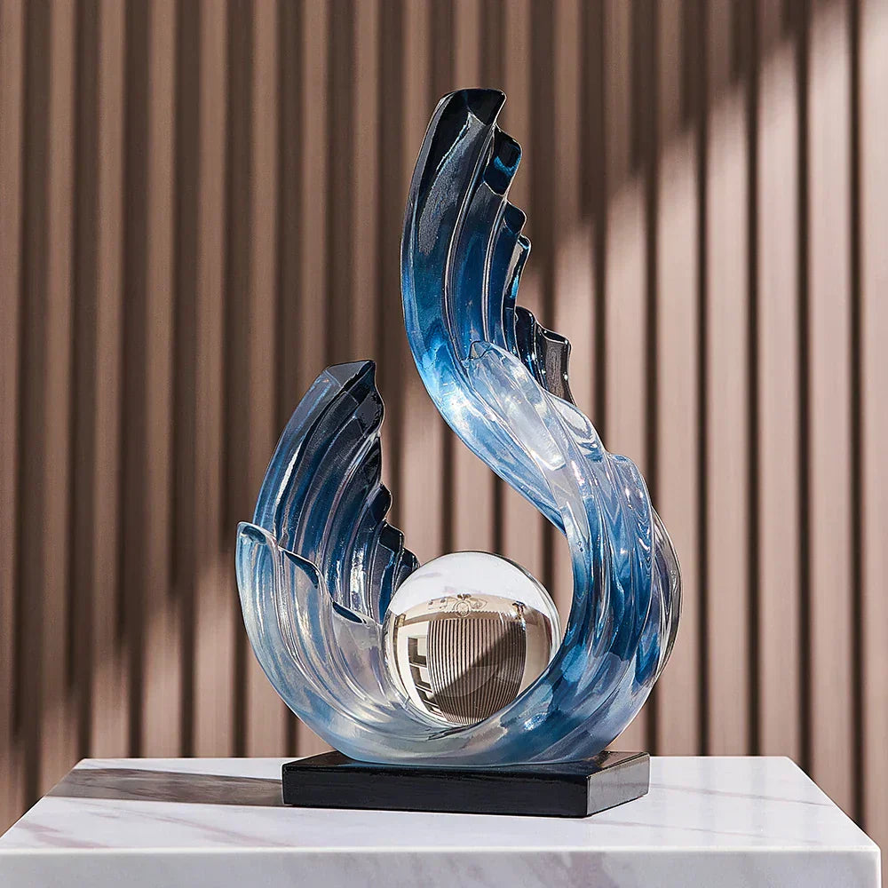Beautiful Clear Glass Decorative Ornament - Fesara