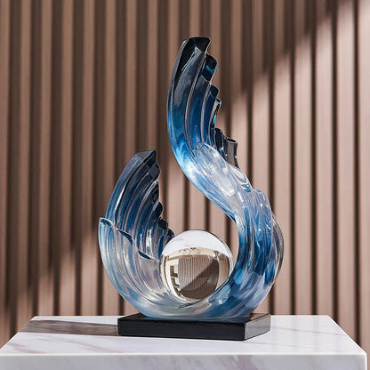 Beautiful Clear Glass Decorative Ornament - Fesara