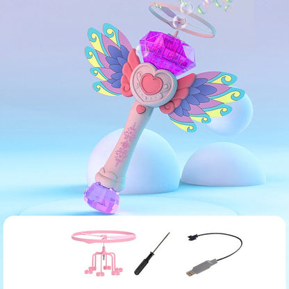 Colorful Heart Shaped Bubble Blower Toy - Fesara