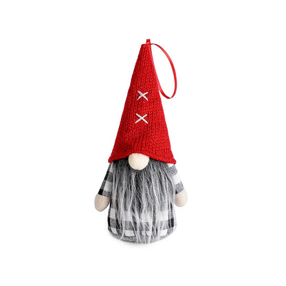 Christmas Plush Gnome Figurines with Bells & Holly