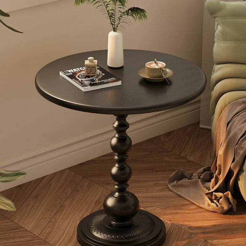 Rustic Chic Circular End Table