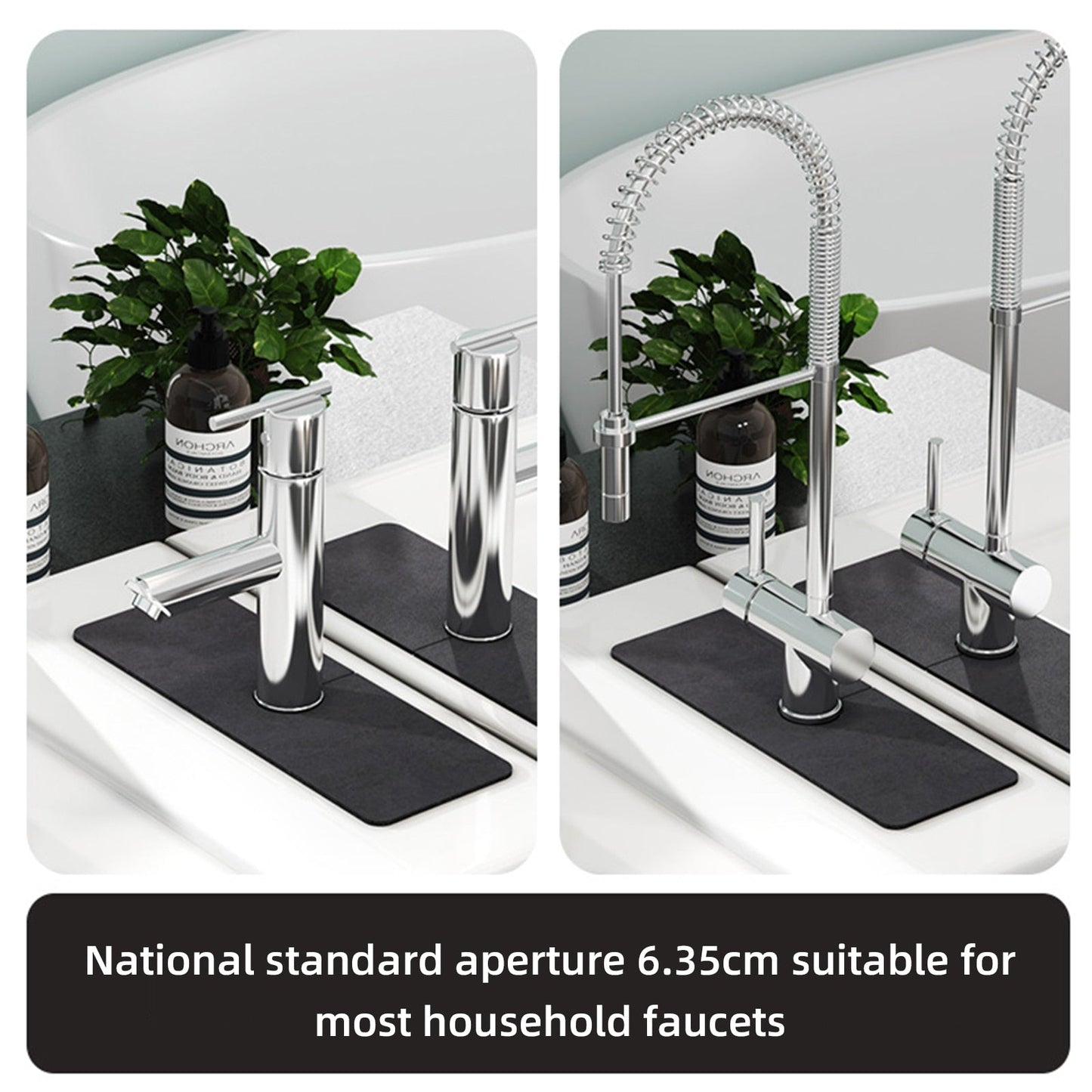 Durable Non Slip Kitchen Faucet Mat