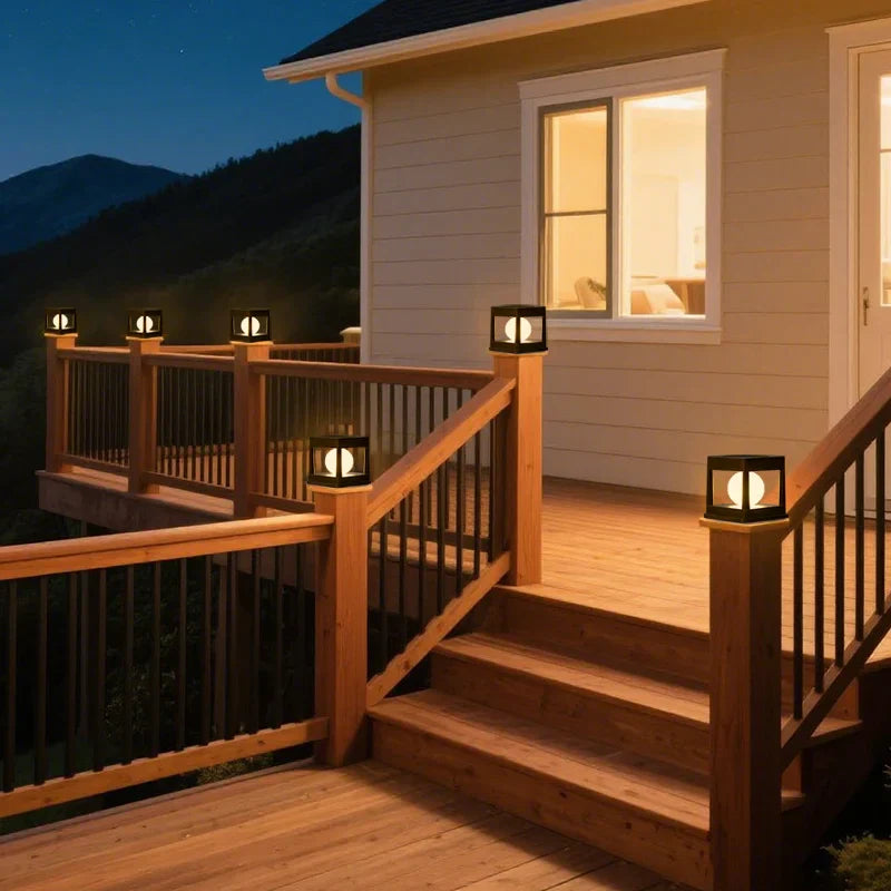 Outdoor Solar Powered Garden Light Duo