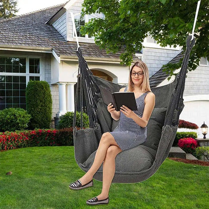 Hanging Wicker Chair - 250kg Heavy Duty - Indoor/Outdoor Use