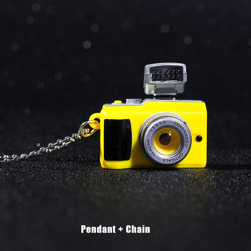 Retro Camera Pendant Torch Necklace - Fesara