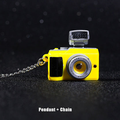 Retro Camera Pendant Torch Necklace - Fesara
