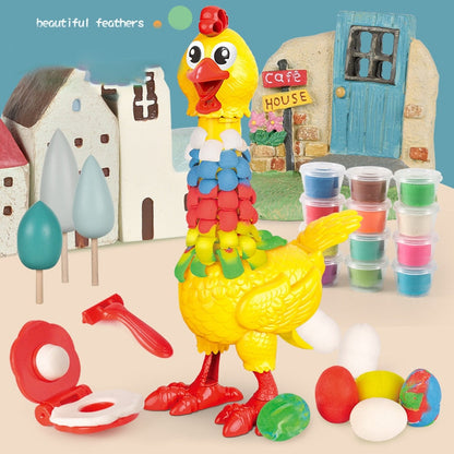 Fun Plush Feathered Chick Toy
