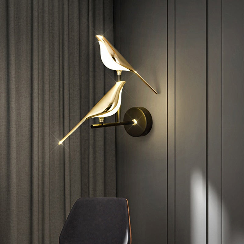 Simple Scandinavian Bird Table Lamp
