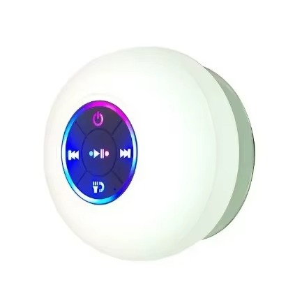 Waterproof Bluetooth Speaker with Colorful LED Lights - Fesara