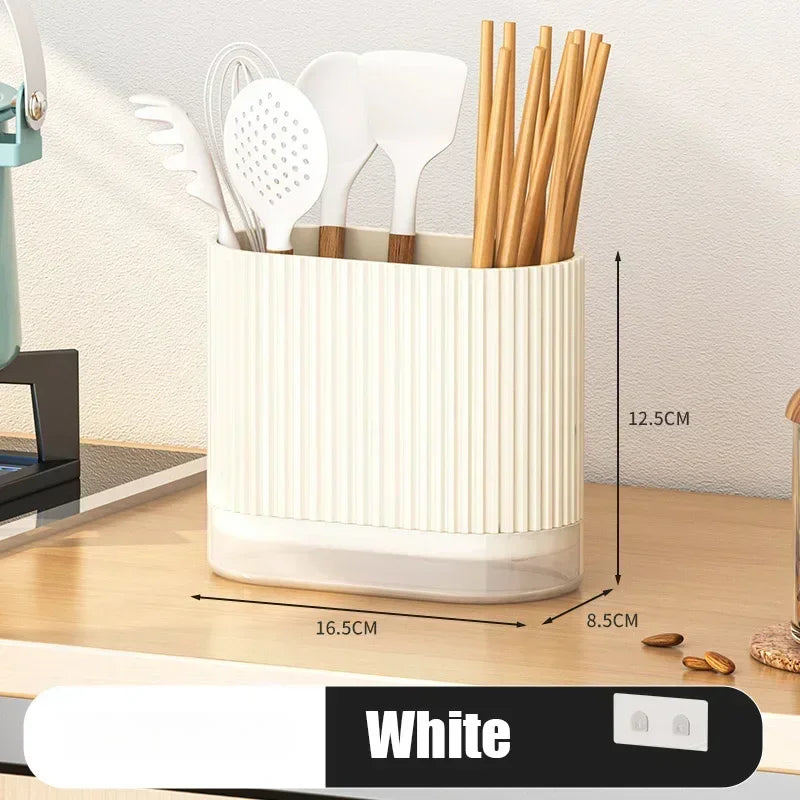 Space Saving Kitchen Cutlery Holder with Drainage