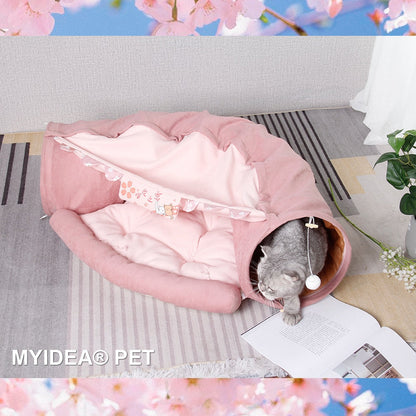 Fesara | Collapsible Pet Play Tunnel House Bed