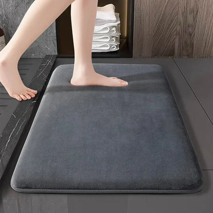 Plush Coral Velvet Anti-Slip Entrance Door Mat