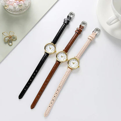 Simple Gold Women's Watch with Roman Numerals