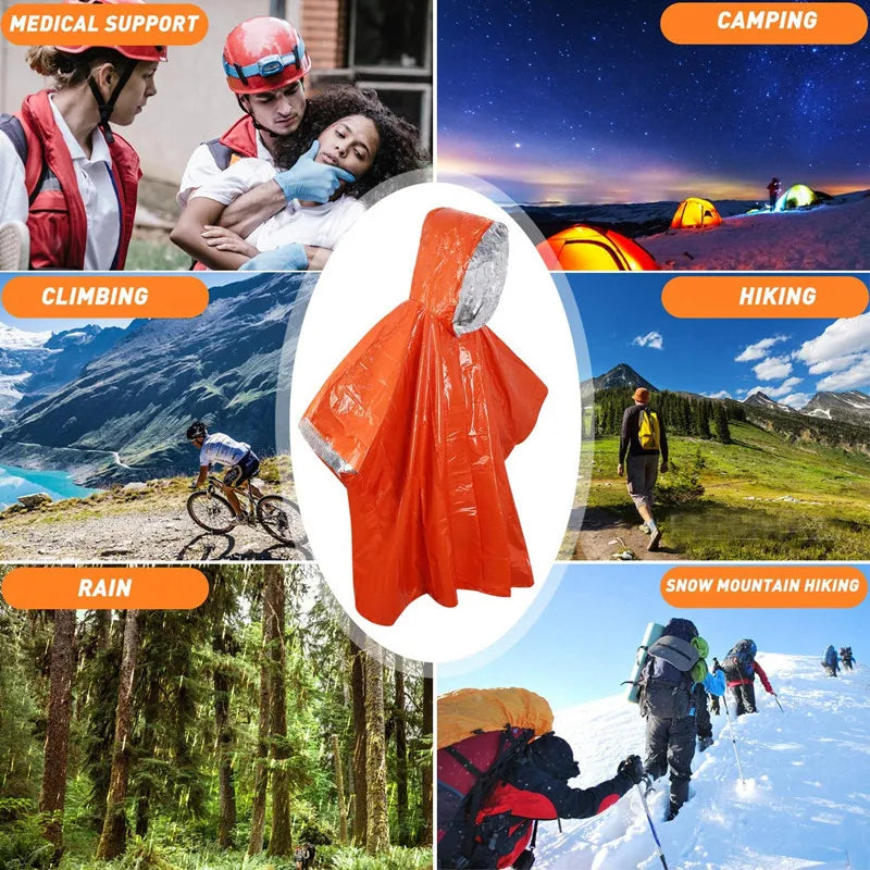 Waterproof Compact Rain Poncho