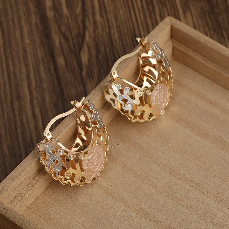 Delicate Flower Drop Earrings