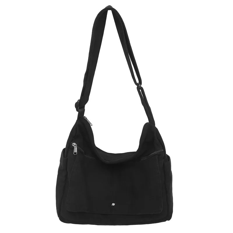 Practical Canvas Crossbody Messenger Bag for Daily Use