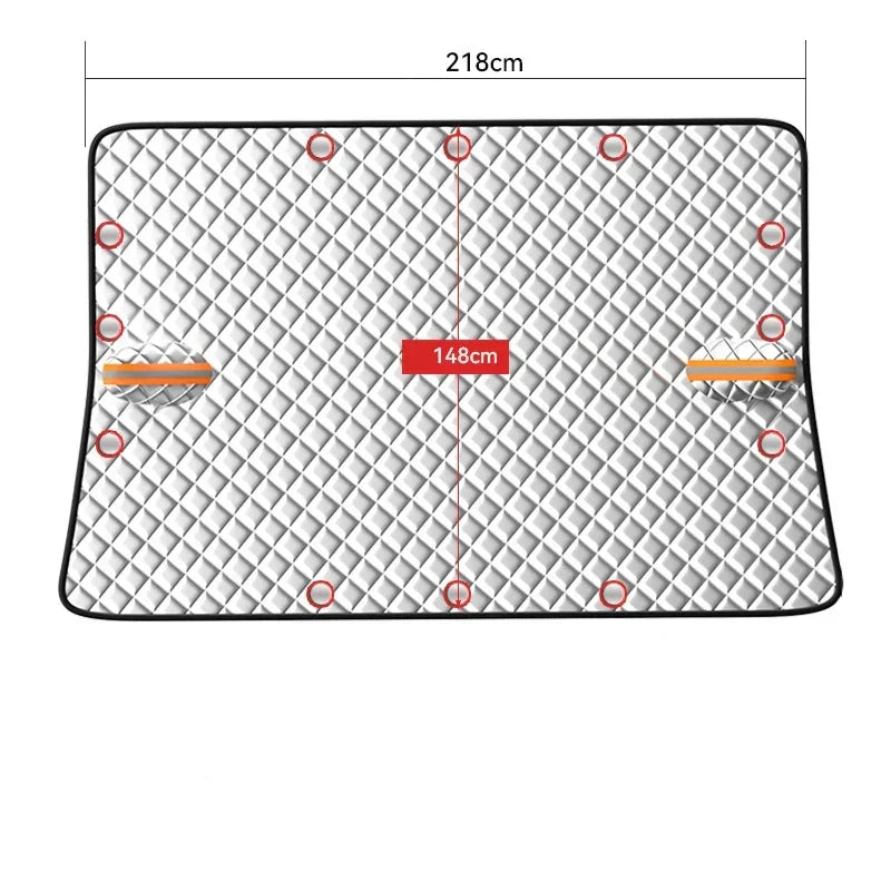 Premium Car Windshield Snow Cover & Sun Shade Protector