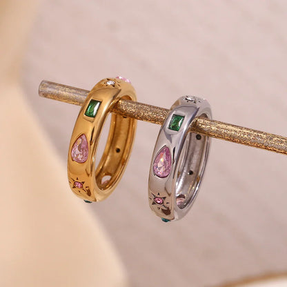 Luxury 18k Gemstone Cocktail Ring