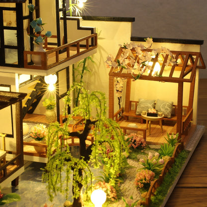 Wooden 3D House Building Kit for Adults & Teens