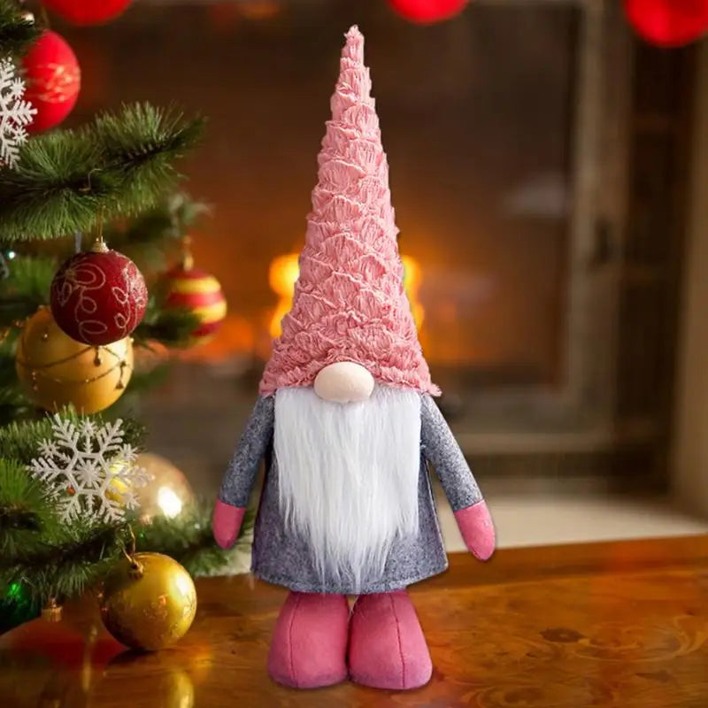 Fesara Cute Adjustable Christmas Gnome Figurines