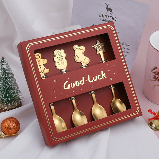 Holiday 4 Piece Santa Table Setting Set - Fesara