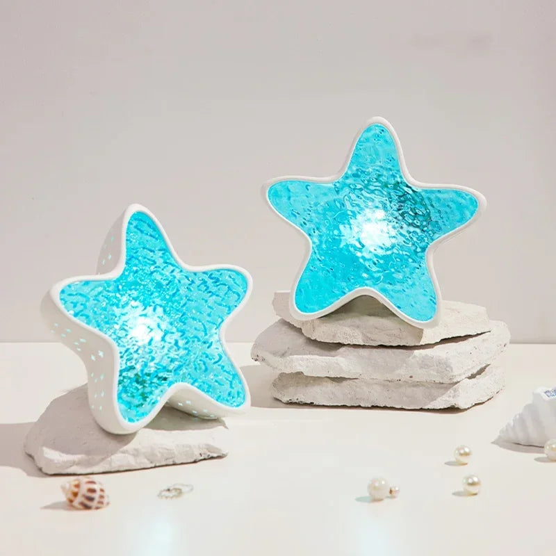 Colorful Ocean Wave Star Projector Table Lamp