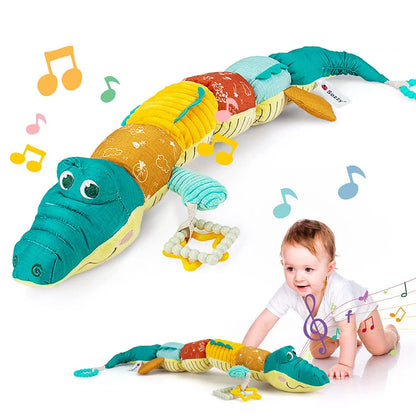 Soft Crocodile Rattle Toy with Music