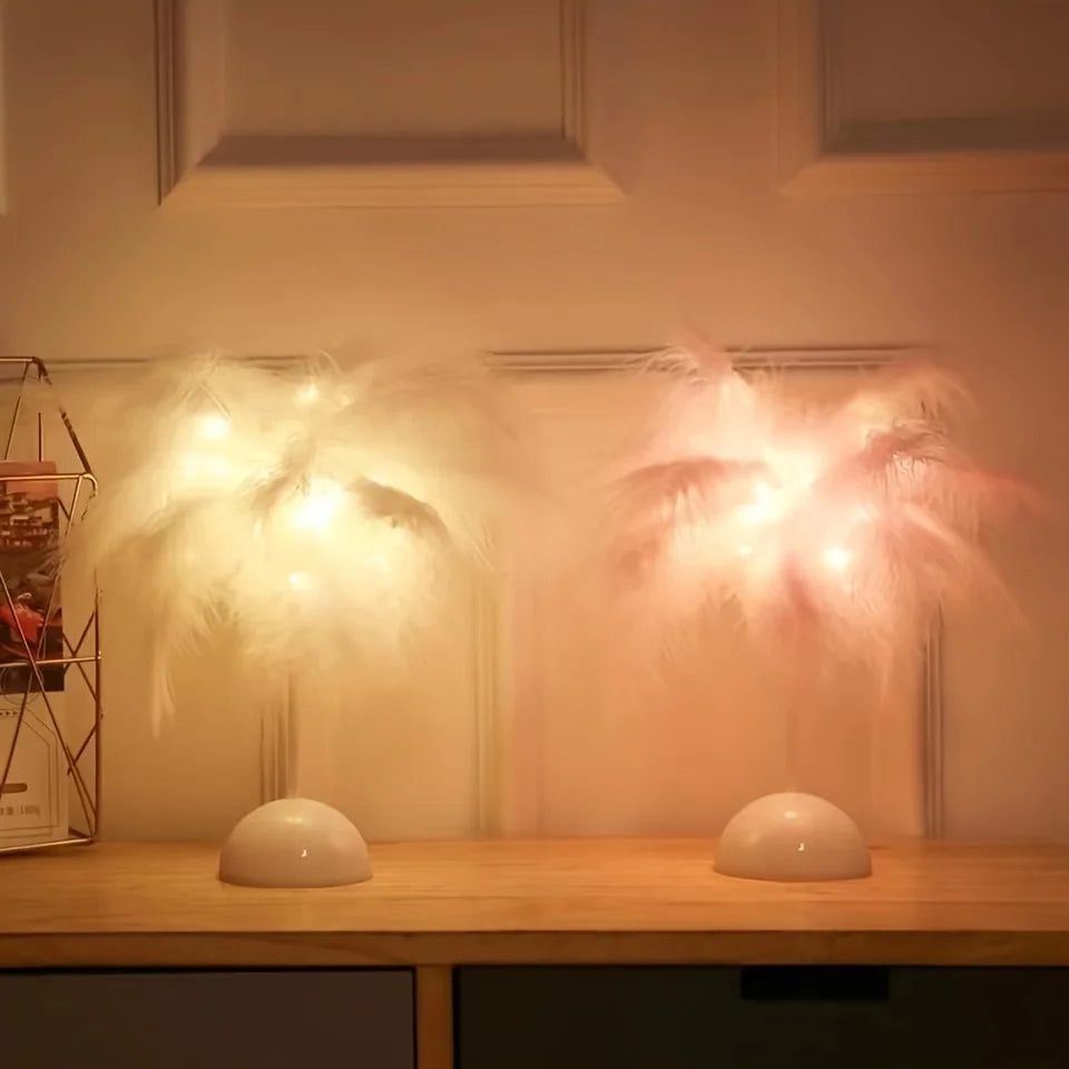 Soft Feather Table Lamp